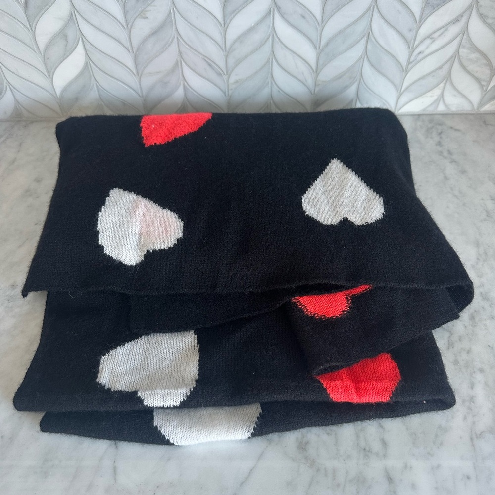 White + Warren Cashmere Intarsia Scarf - Picture 4 of 4